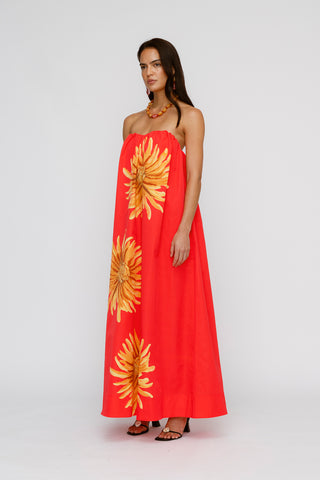 Verona Maxi Dress - Rojo Sunflower