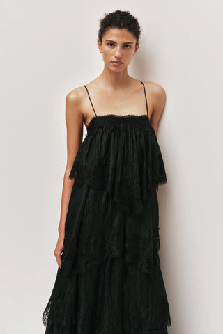 Ophelia Lace Gown - Black