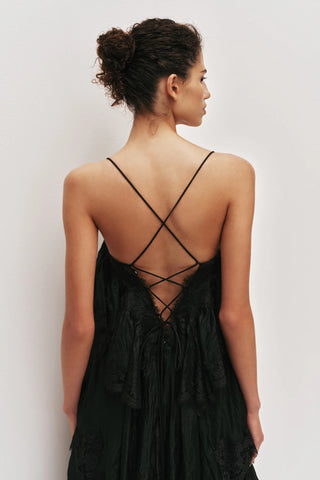 Ophelia Lace Gown - Black