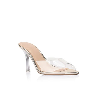 Beth Mule Vinylite & Gold Metallic Leather