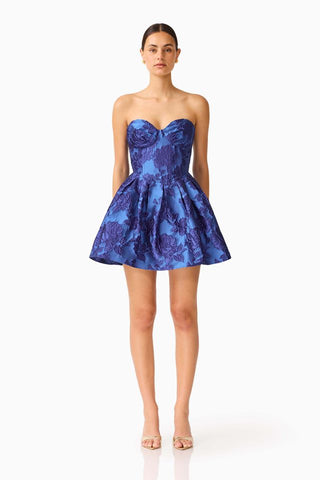 SORELLE BUSTIER MINI DRESS - COBALT BLUE
