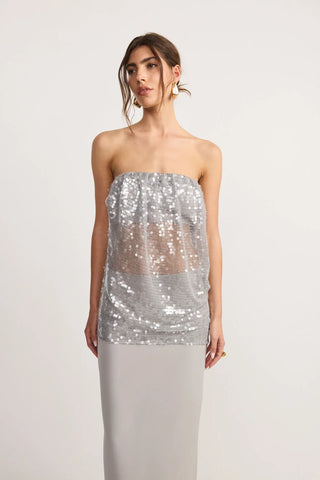 Alisa Strapless 2pc set - Oyster