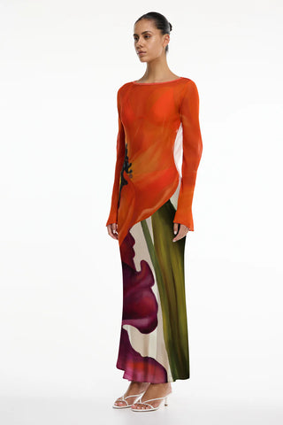 August Long Sleeve Maxi Dress
