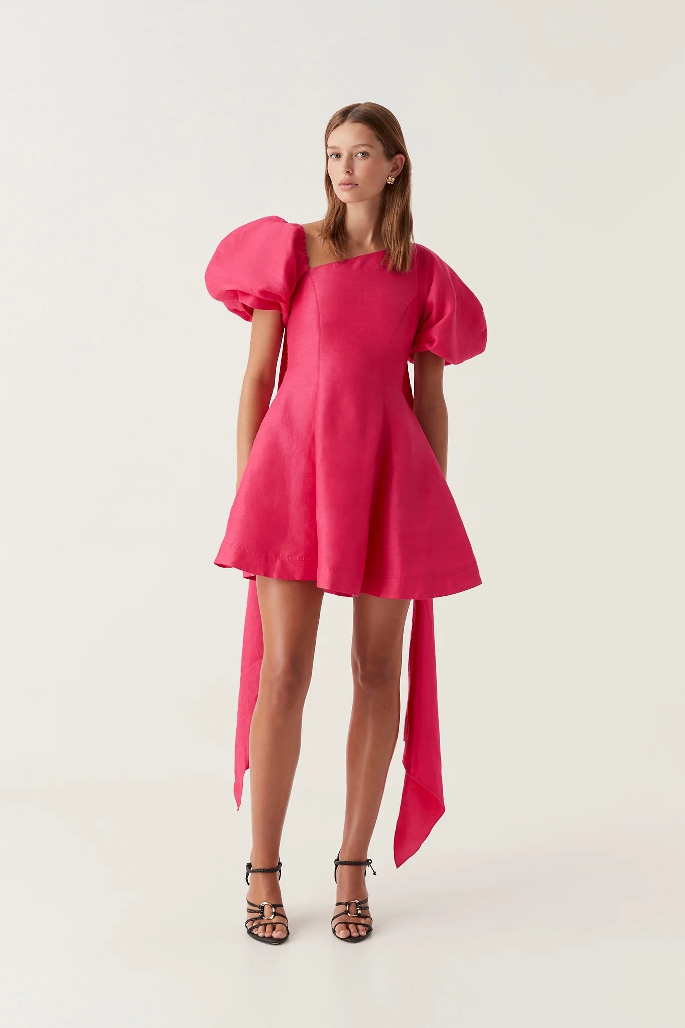 aje arista tulip sleeve mini dress AJE Arista Tulip sleeve mini dress in Powder Blue Size 14