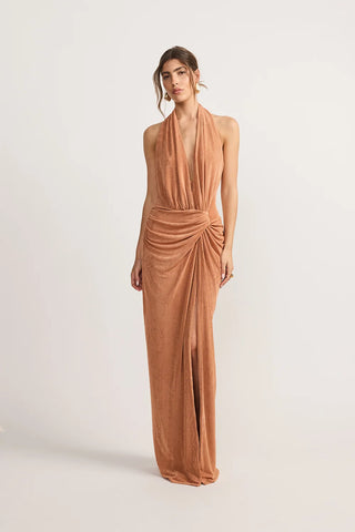 Bailey Halter Maxi Dress  - Cardamom