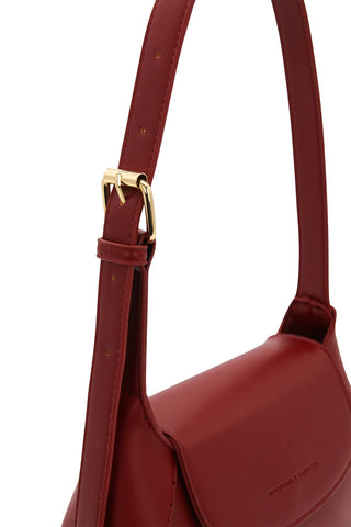 Kiara Shoulder Bag - Burgundy Red