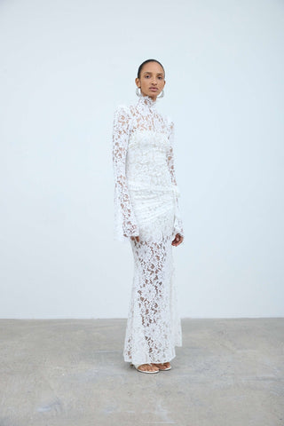 Bodita Maxi Dress - White Lace