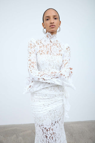 Bodita Maxi Dress - White Lace