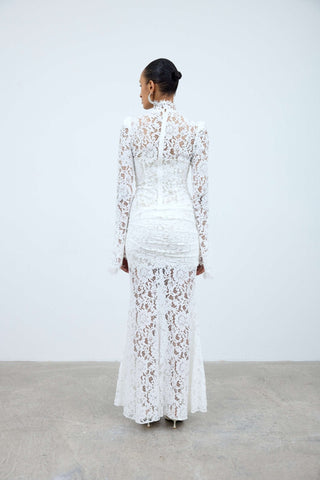 Bodita Maxi Dress - White Lace