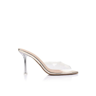 Beth Mule Vinylite & Gold Metallic Leather