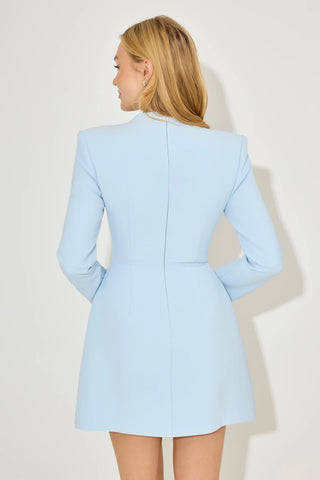 Button Down Dress - Powder Blue