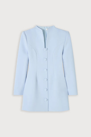 Button Down Dress - Powder Blue
