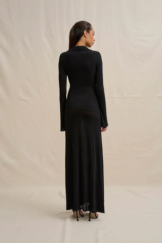 Charlotte Jersey Dress - Black