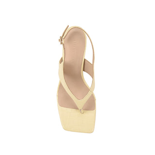 Christina Sandal - Butter Croc Embossed Leather
