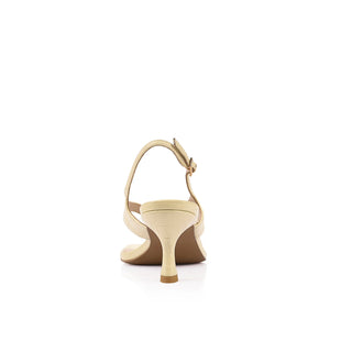Christina Sandal - Butter Croc Embossed Leather