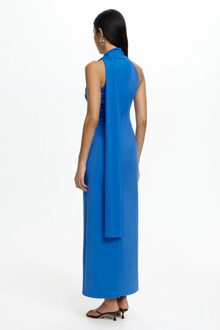 EDDA SCARF DRESS - COSMIC BLUE