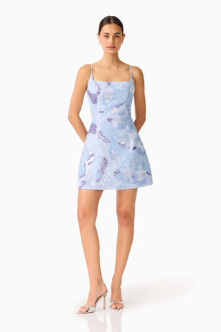 AURAE MINI TULIP DRESS - SKY BLUE