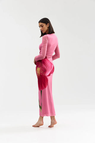 Ezli Mesh Dress - Dusty Iris