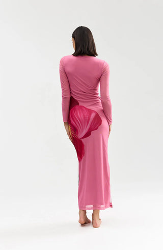 Ezli Mesh Dress - Dusty Iris