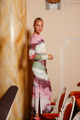 Ezli Mesh Dress - Retro Resin