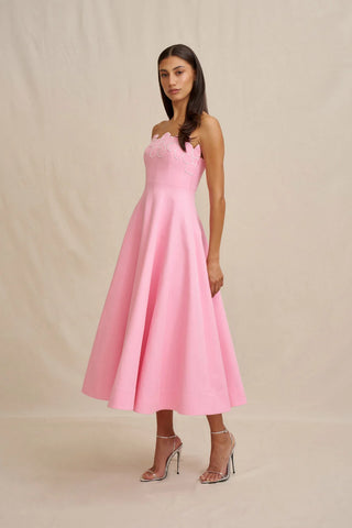 Florelle Strapless Dress - Pink
