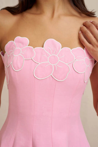 Florelle Strapless Dress - Pink