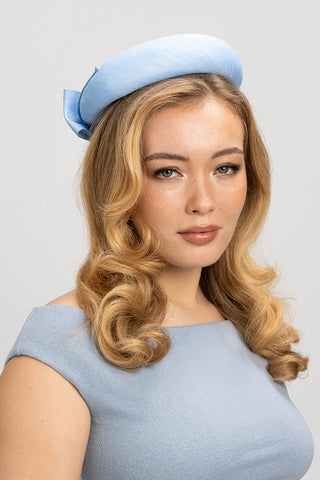 Samara Pillbox Hat - Blue
