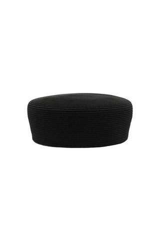 Gillian Pillbox Hat - Black