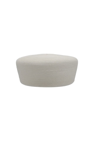 Gillian Pillbox Hat - Ivory White