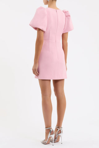 Harlynn Puff Sleeve Mini Dress - Light Pink