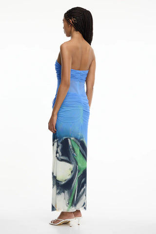 CEIRA STRAPLESS MAXI DRESS