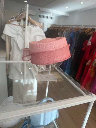 Straw Pillbox - Pink