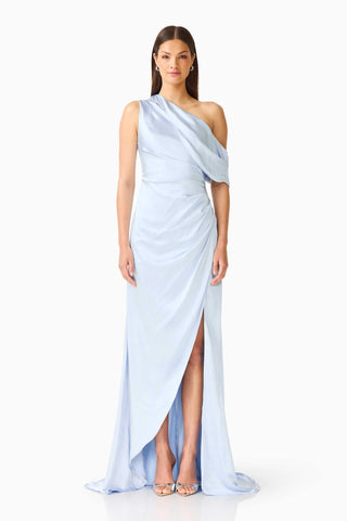 Isadora Off The Shoulder Gown - Pale Blue