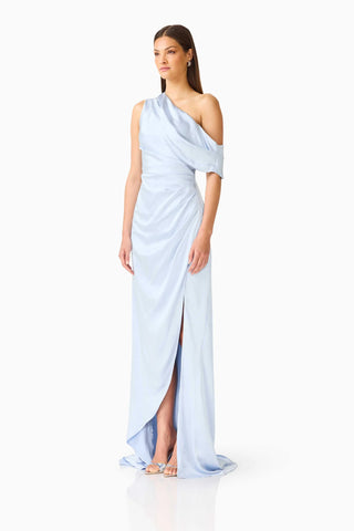 Isadora Off The Shoulder Gown - Pale Blue