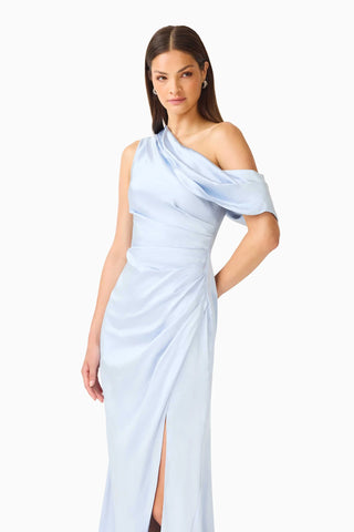 Isadora Off The Shoulder Gown - Pale Blue