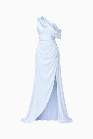 Isadora Off The Shoulder Gown - Pale Blue
