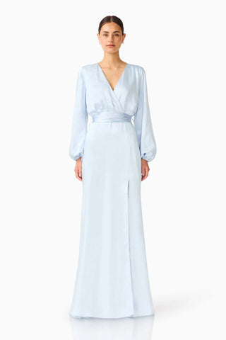 Kai Long Sleeve Maxi Dress - Pale Blue