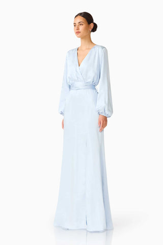 Kai Long Sleeve Maxi Dress - Pale Blue