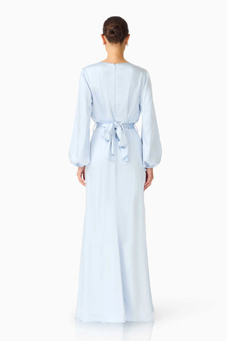 Kai Long Sleeve Maxi Dress - Pale Blue
