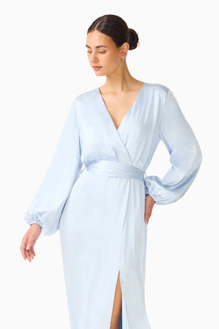 Kai Long Sleeve Maxi Dress - Pale Blue