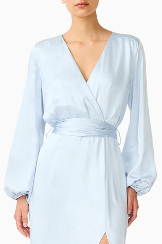 Kai Long Sleeve Maxi Dress - Pale Blue