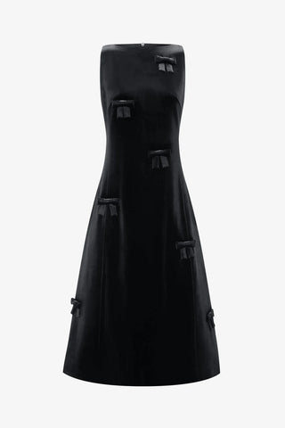Cleo Velvet Sleeveless Midi Dress