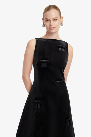 Cleo Velvet Sleeveless Midi Dress
