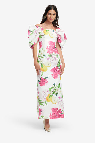 Arabella Maxi Dress - Floral Pear Print