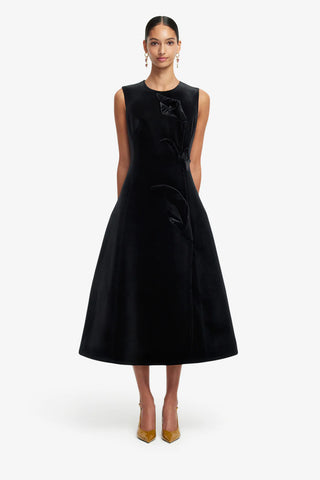 Cleo Velvet Sleeveless Midi Dress