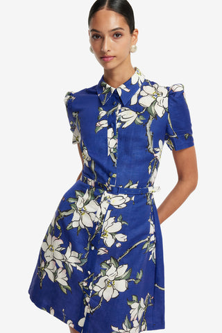 Bronte Mini Dress - Midnight Magnolia Print