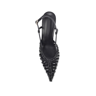 Myrtle Pump Black Braided Leather