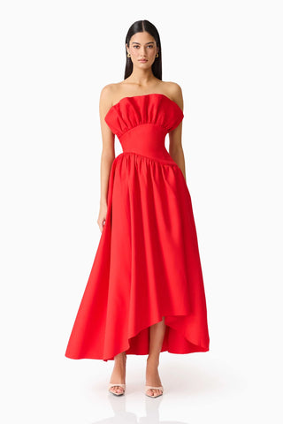 Laurel Sleeveless Maxi Dress - Red