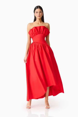 Laurel Sleeveless Maxi Dress - Red