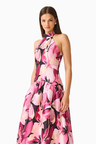 Lumiflora Halter Gown
